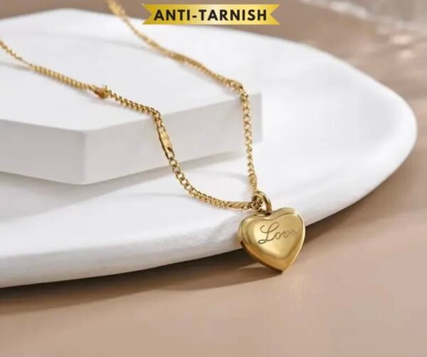 MINIMUM HEART LOVE STAMP NECKLACE - Image 3