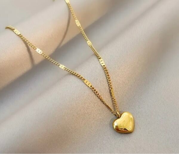 MINIMUM HEART LOVE STAMP NECKLACE - Image 2